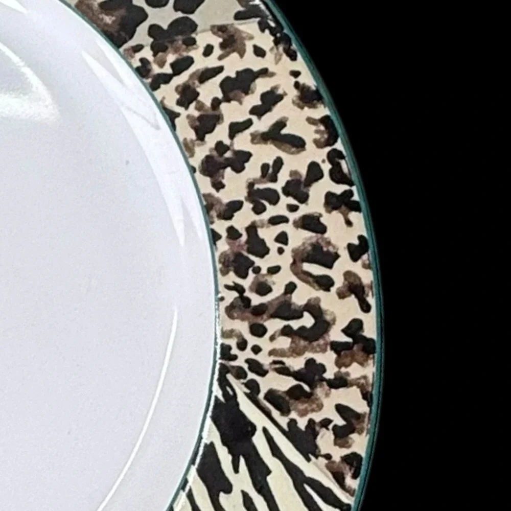 Vitromaster Jungle Animal Print Dinner Plate 10.5